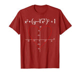 Love Heart Equation Math Graphic Valentine’s Day T-Shirt