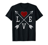 Love Heart Shirt Ladies Valentine Arrow Women’s Fun Gift T-Shirt