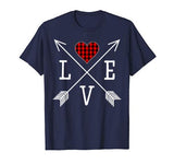 Love Heart Shirt Ladies Valentine Arrow Women’s Fun Gift T-Shirt