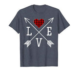 Love Heart Shirt Ladies Valentine Arrow Women’s Fun Gift T-Shirt