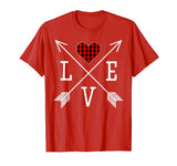 Love Heart Shirt Ladies Valentine Arrow Women’s Fun Gift T-Shirt