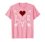 Love Heart Shirt Ladies Valentine Arrow Women’s Fun Gift T-Shirt