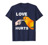 Love Hurts Sun Conure Parrot T-shirt Valentine’s Day