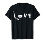 Love Ice Hockey Tee  Valentine’s Day Gift for Hockey Lover T-Shirt