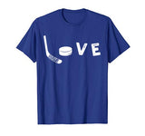 Love Ice Hockey Tee  Valentine’s Day Gift for Hockey Lover T-Shirt