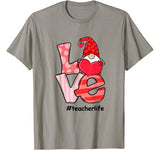 Love LOVE TEACHER LIFE Valentine Day Lover Gift T-Shirt