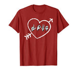 Love Sign Language Cupid Arrow Heart ASL Valentines Day T-Shirt