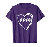 Love Sign Language Heart ASL Valentine’s Day Gift T-Shirt