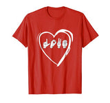 Love Sign Language Heart ASL Valentine’s Day Gift T-Shirt