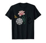 Love Sugar Skull Flower Lotus Bee Yoga Valentine’s Day Gift T-Shirt