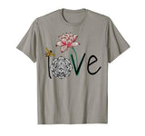 Love Sugar Skull Flower Lotus Bee Yoga Valentine’s Day Gift T-Shirt