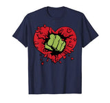 Marvel Hulk Smash Heart Valentine’s Day T-Shirt