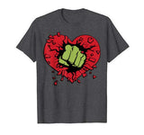 Marvel Hulk Smash Heart Valentine’s Day T-Shirt