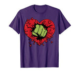Marvel Hulk Smash Heart Valentine’s Day T-Shirt