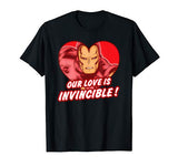 Marvel Iron Man Love is Invincible Valentine’s Day T-shirt