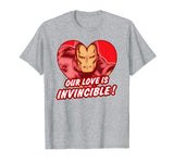 Marvel Iron Man Love is Invincible Valentine’s Day T-shirt