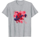 Marvel Spider-Man Hearts and Flowers Valentine’s Day T-Shirt