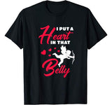 Mens Matching Valentine’s Day Pregnancy Announcement Dad T-shirt