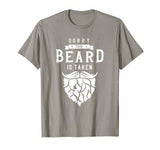 Mens Sorry This Beard Is Taken Shirt Valentines Day Gift for Him T-Shirt