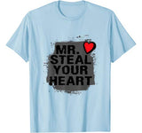 Mr. Steal Your Heart Valentine’s Day Shirt Boys Son Gifts T-Shirt