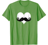 Mustache Heart Valentines Day Boys T-Shirt