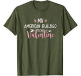 My American Bulldog Is My Valentine Party Gift T-Shirt
