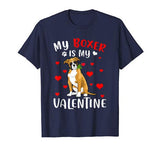 My Boxer Is My Valentine Raining Hearts Shirt