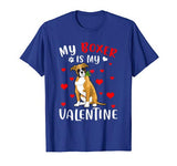 My Boxer Is My Valentine Raining Hearts Shirt