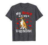 My Boxer Is My Valentine Raining Hearts Shirt