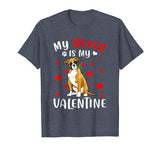 My Boxer Is My Valentine Raining Hearts Shirt