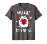 My Cat Is My Valentine Kitten Lover Heart Valentines Day T-Shirt