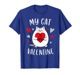 My Cat Is My Valentine Kitten Lover Heart Valentines Day T-Shirt