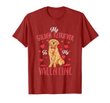 My Golden Retriever Is My Valentine Cute Dog Dad Mom Gifts T-Shirt