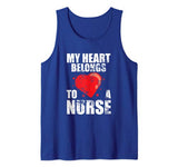 My Heart Belongs To A Nurse Valentine Tank Top