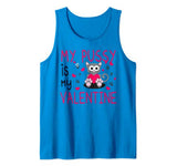 My Pussy Is My Valentine Funny Cat Puns Pussy Cat Valentine Tank Top