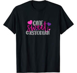 One Sweet Custodian Valentine Gift for Her School Team match T-Shirt