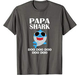 Papa Shark T-Shirt Doo Doo Doo Funny Papa Valentines Day T-Shirt