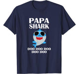 Papa Shark T-Shirt Doo Doo Doo Funny Papa Valentines Day T-Shirt