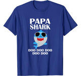 Papa Shark T-Shirt Doo Doo Doo Funny Papa Valentines Day T-Shirt