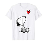 Peanuts Heart Sitting Snoopy T-Shirt