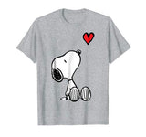 Peanuts Heart Sitting Snoopy T-Shirt