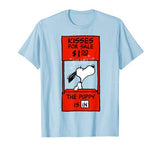 Peanuts Snoopy Valentines Kissing Booth T Shirt