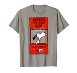 Peanuts Snoopy Valentines Kissing Booth T Shirt