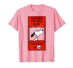 Peanuts Snoopy Valentines Kissing Booth T Shirt