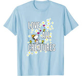 Peanuts Valentine Love All Creatures T-shirt