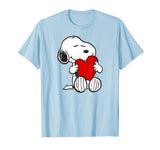 Peanuts Valentine Snoopy Hugging Heart T-shirt