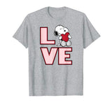 Peanuts Valentine Snoopy Love T-shirt