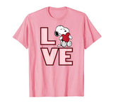 Peanuts Valentine Snoopy Love T-shirt