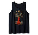 Phases of the Moon Retro 60’s 70’s Tree of Love Valentines Tank Top