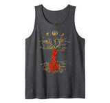 Phases of the Moon Retro 60’s 70’s Tree of Love Valentines Tank Top